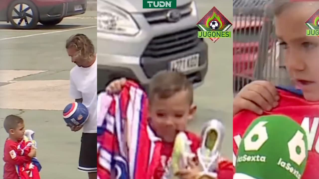 Quería un autógrafo, Griezmann lo lleva a conocer el vestidor del Atleti