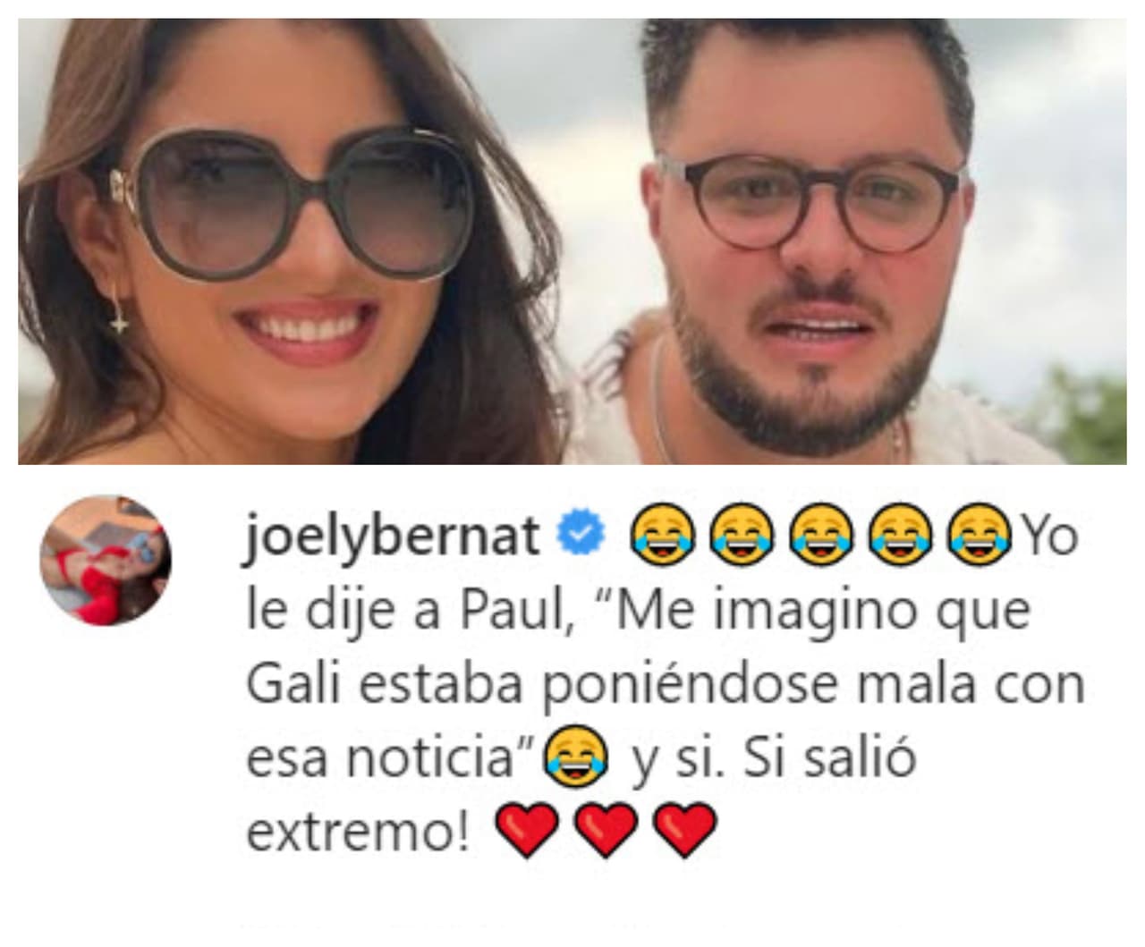 Joely Bernat, la novia de Paul Stanley, reconoció imaginarse a 'Gali' "poniéndose mala" al ver las imágenes de su hijo siendo todo un clavadista "extremo".
<br>