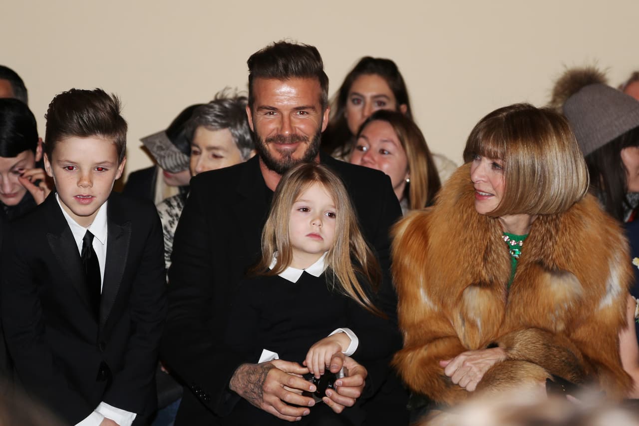 David Beckham y su hija Harper Beckham