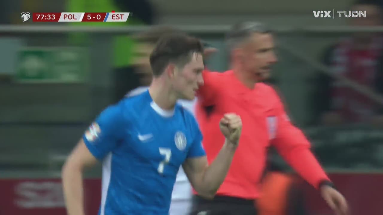 ¡Aún no se dan por vencidos! Gol de Estonia con el 5-1 de Vetkal