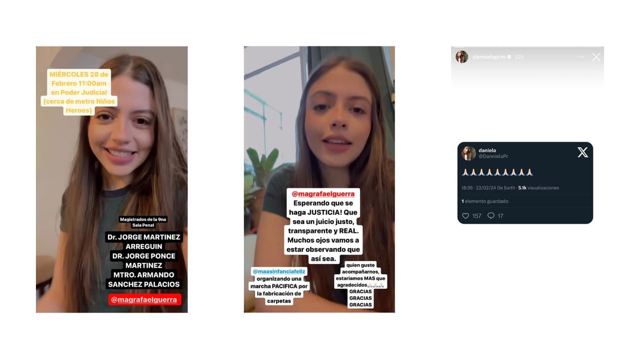 Daniela Parra confía en la inocencia de Héctor Parra, su papá.