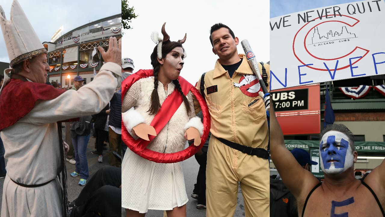En lo divino y lo sobrenatural se aferraron los fanáticos de los Chicago Cubs antes del quinto juego de la Serie Mundial.