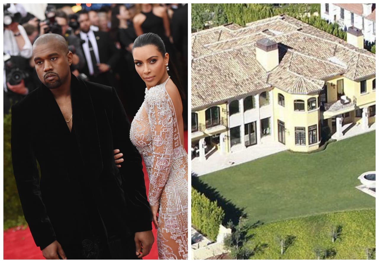 Kim Kardashian y Kanye West compraron esta casa de Bel-Air en el 2013 y gastaron dos millones de dólares más en remodelaciones.