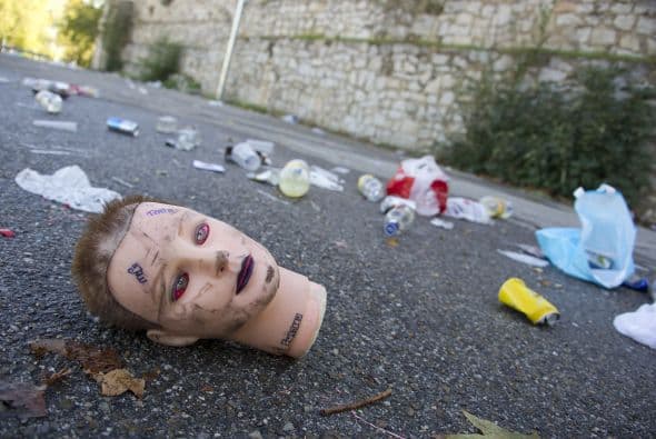 Ruido y chispas, que provocaron mucho humo, crearon el pánico en una zona del recinto Madrid Arena.