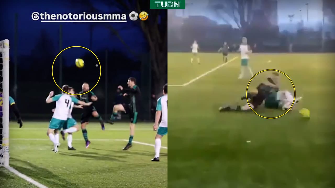 Conor McGregor no muestra piedad en partido de futbol amistoso