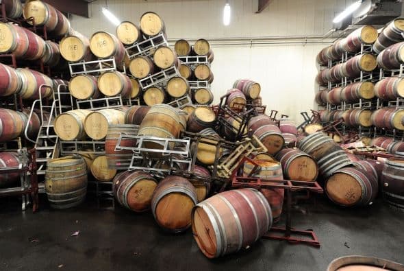 Los mayores daños ocurrieron en la zona vinícola de Napa.