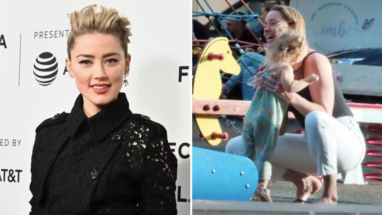 En fotos: Amber Heard reaparece con su hija en Palma de Mallorca tras juicio con Johnny Depp