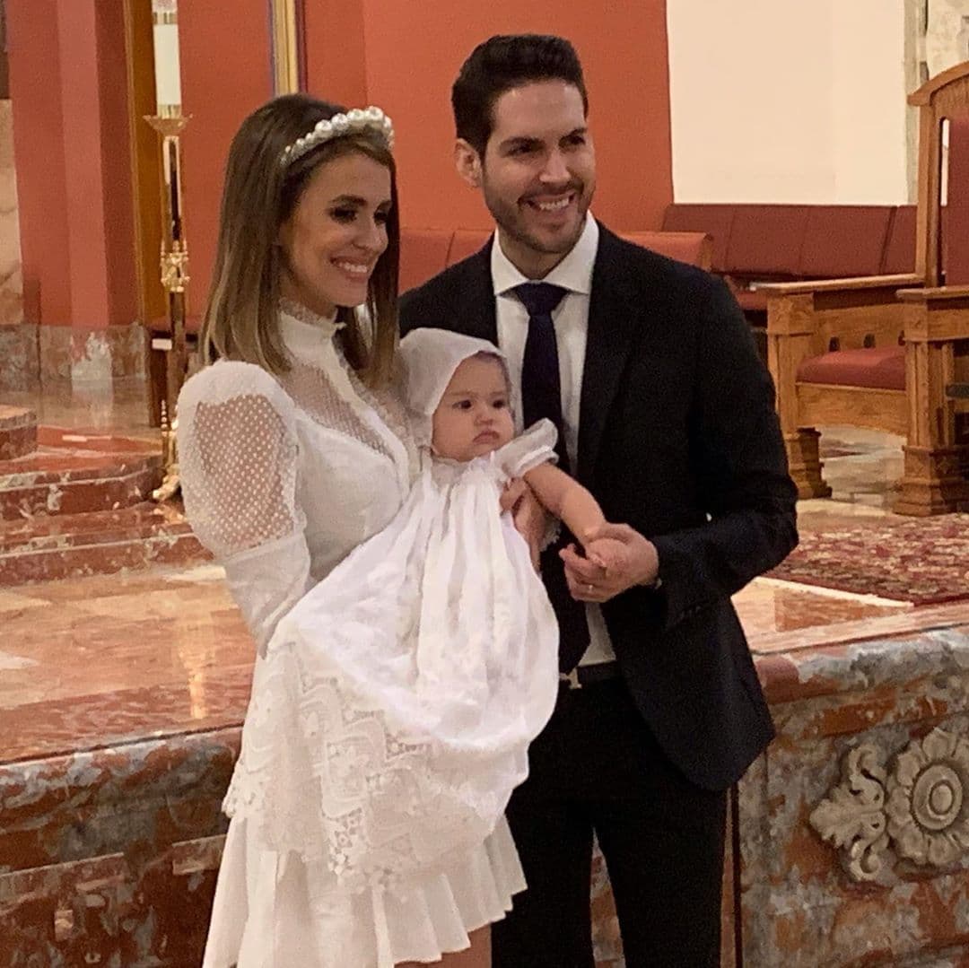 Carolina Sarassa y su esposo, Andrés Chacón, bautizaron a Chloé Sophia de 7 meses el último fin de semana de septiembre.