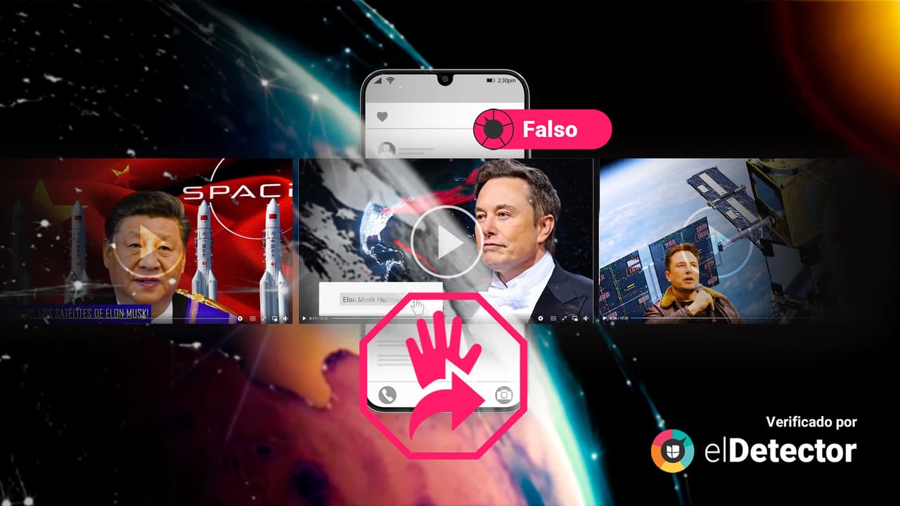 Es falso que China “acaba de destruir” los satélites de Elon Musk