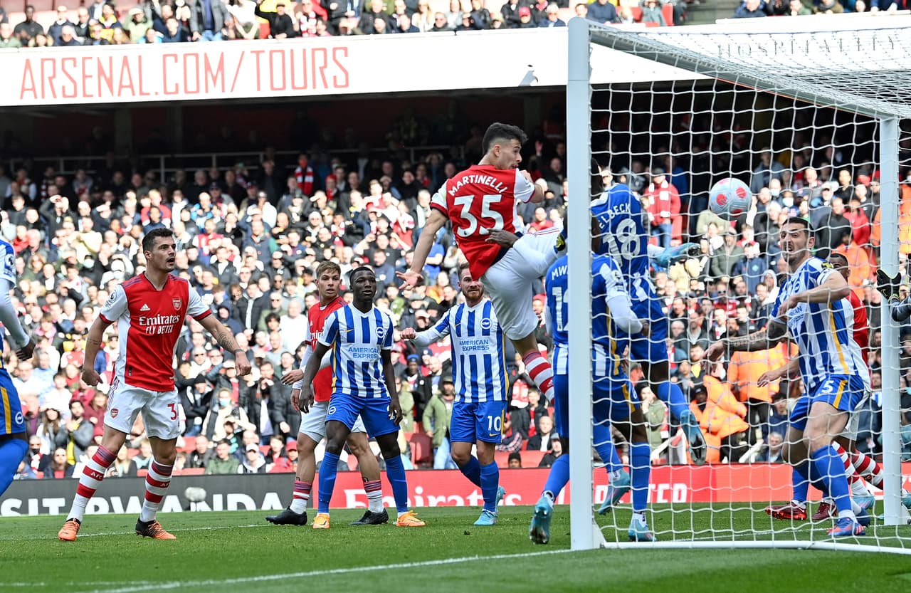 Brighton sorprendió 1-2 al Arsenal.