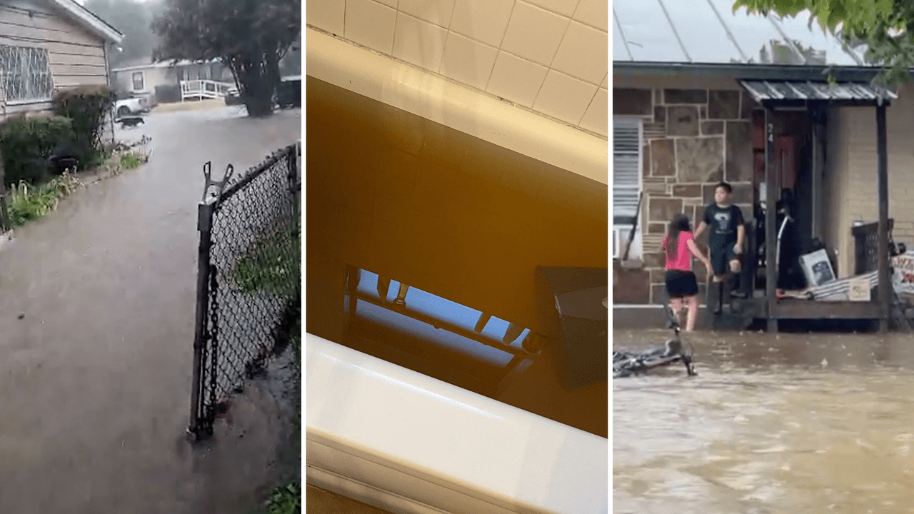 Televidentes compartieron con Noticias 23 las imágenes de sus vecindarios completamente inundados por las fuertes lluvias. En lugares como en Balch Springs, el agua se metió hasta adentro del baño y los cuartos.