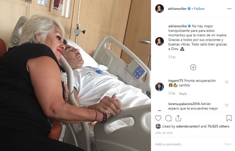 Ya se cumplió un año de la primera operación que lo mantuvo en terapia intensiva, por lo que el comediante agradeció "estar vivo".
<br>