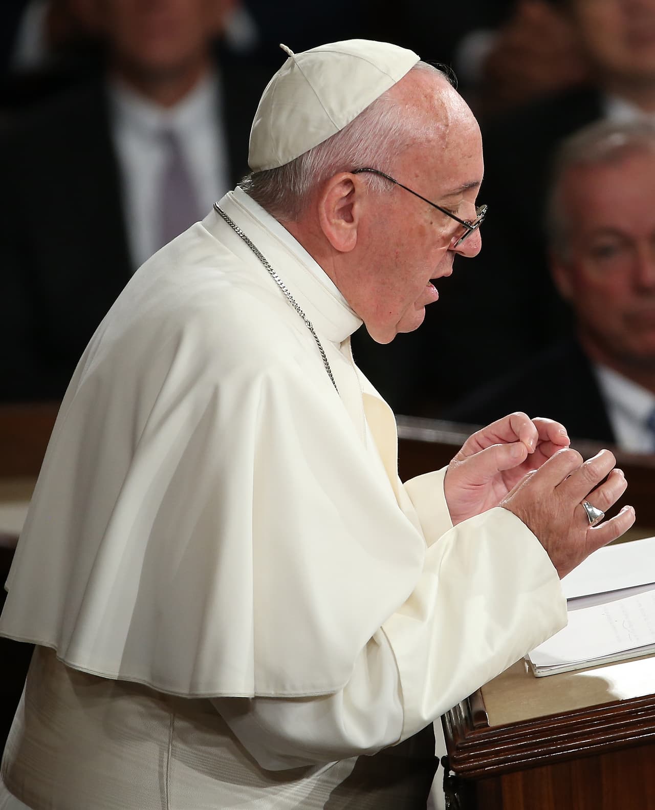 Continuó el tema señalándose una vez más como "hijo de inmigrantes".