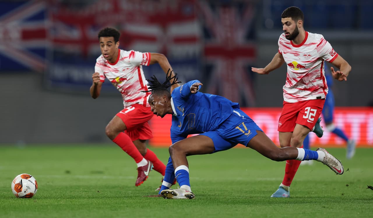 RB Leipzig se llevó una mínima ventaja ante Rangers en la Ida de la Semifinal de la UEFA Europa League.