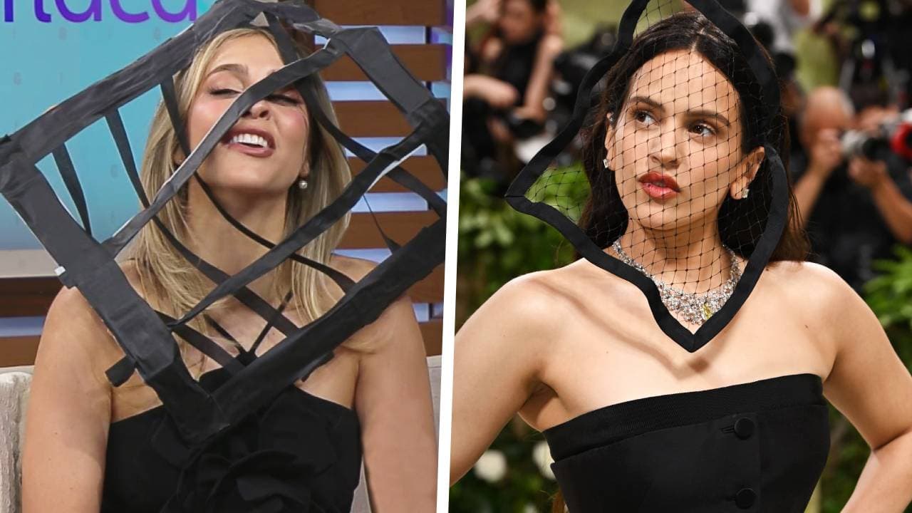 Daniela Di Giacomo imita a Rosalía en la Met Gala 2024 con ¿un mosquitero?