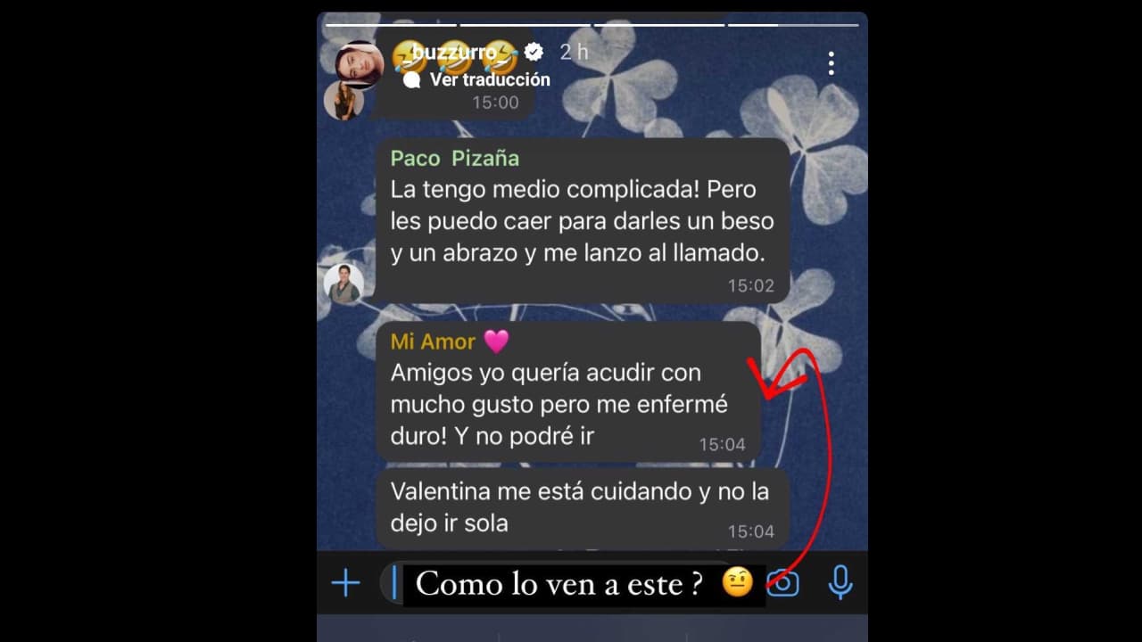 Valentina Buzzurro publica evidencias de los 'celos' de David Caro Levy