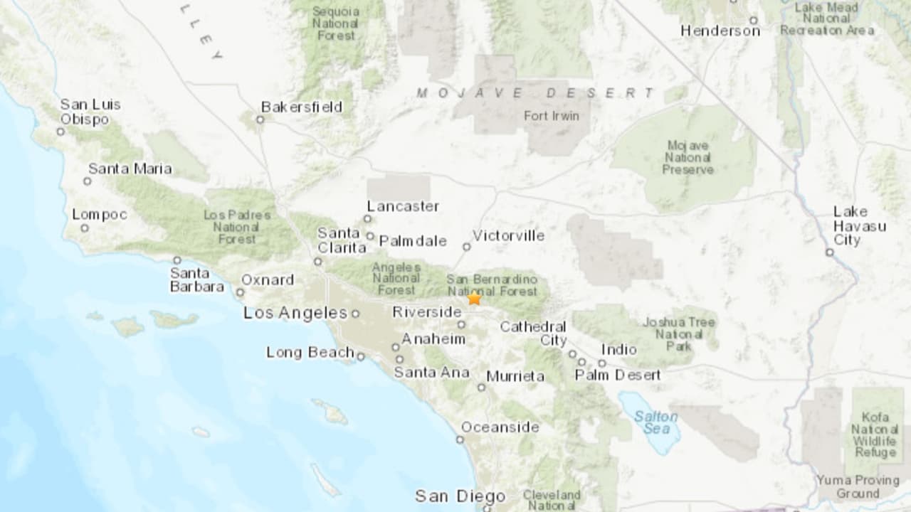 Sismo de magnitud preliminar 3.5 se registra en San Bernardino