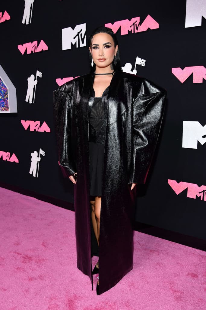 NEWARK, NEW JERSEY - SEPTEMBER 12: Demi Lovato attends the 2023 MTV Video Music Awards at Prudential Center on September 12, 2023 in Newark, New Jersey. (Photo by Noam Galai/Getty Images for MTV)