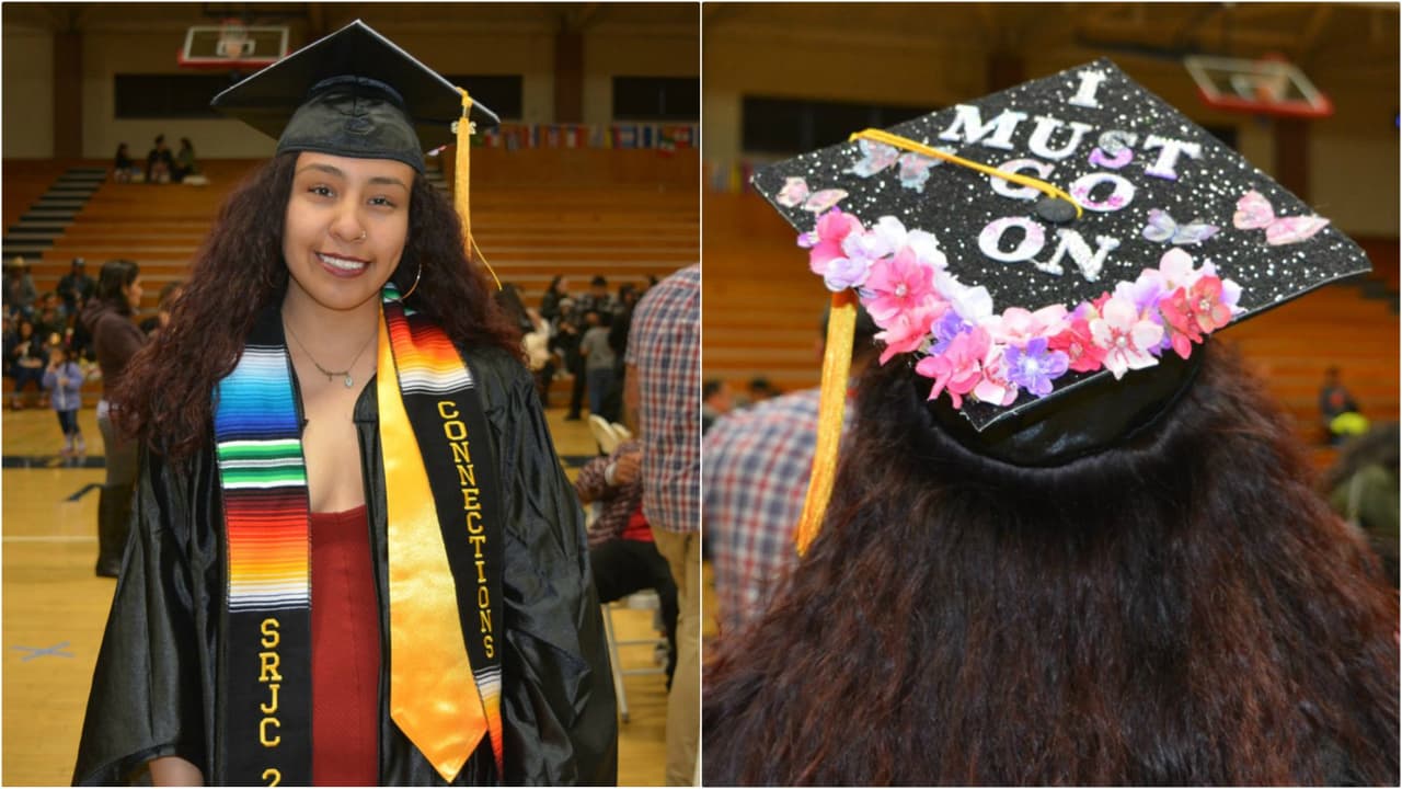 Evangelina Hernández tiene claro que este no es el fin, sino solo el principio de su camino. "Debo seguir adelante", escribió en su birrete de graduación.