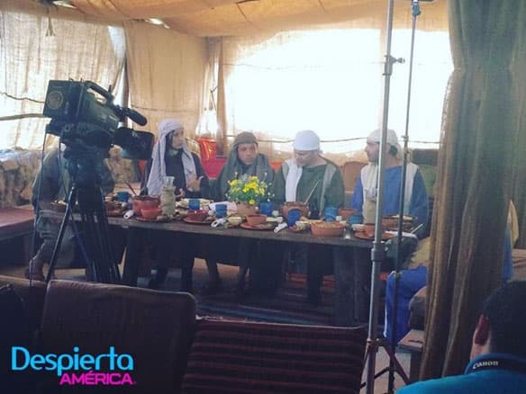 La representación de la última cena desde Nazaret.