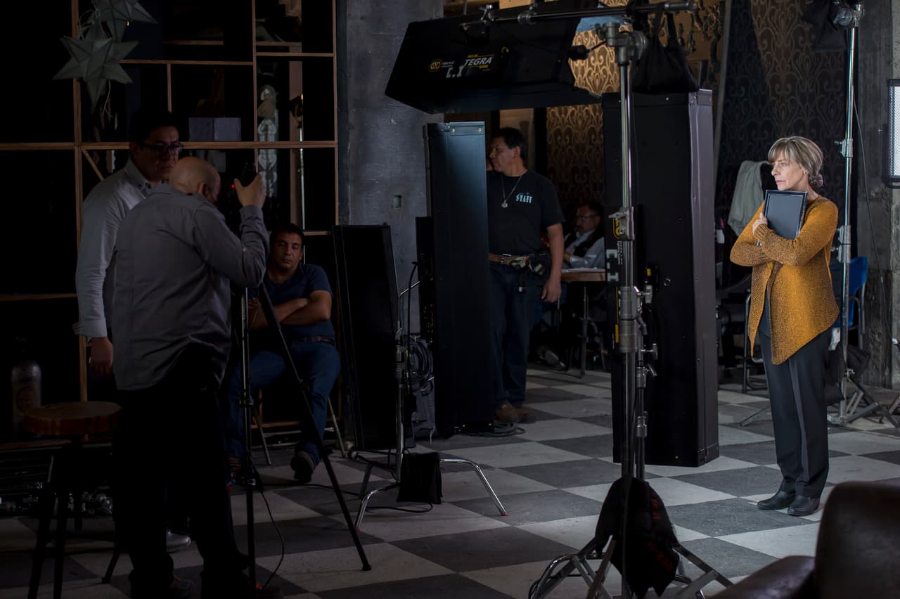 Rosa María Bianchi contó la historia de 'Melina' con gestos y posturas.