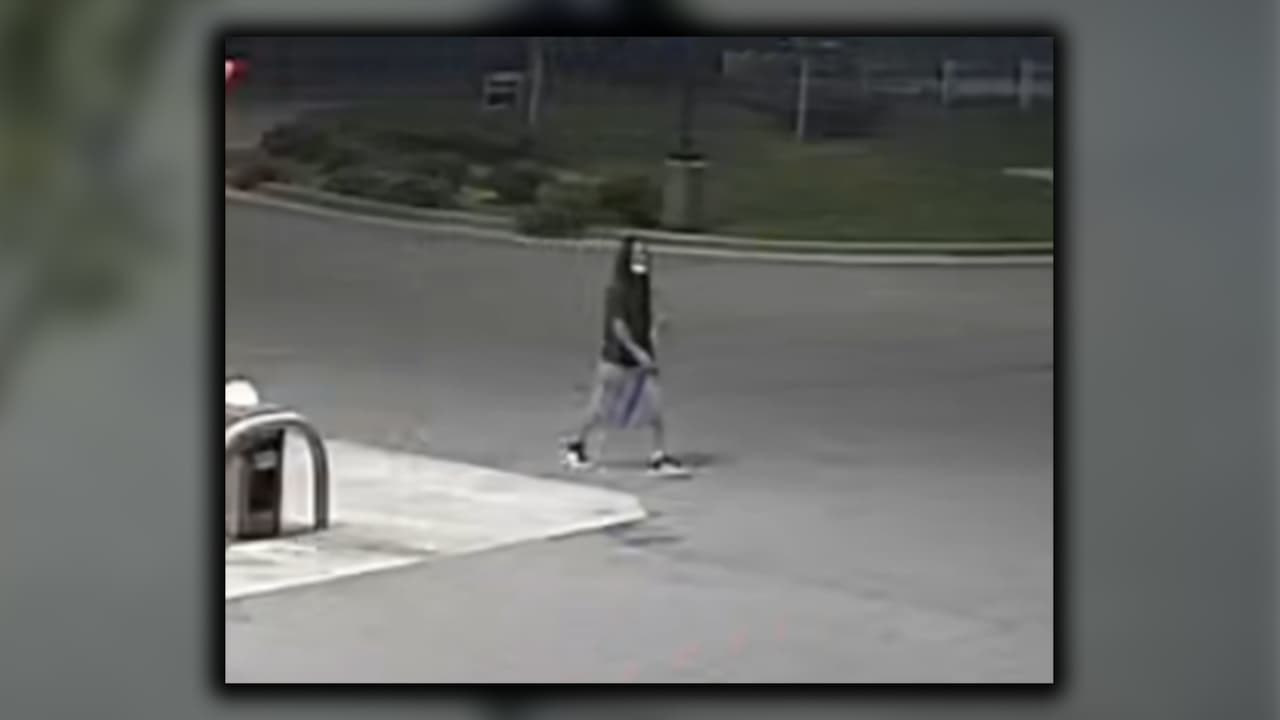 La mujer dijo que él tomó lo que ella creía que era un arma, la golpeó en la cara varias veces y luego le dijo que se subiera al asiento trasero del auto con su bebé.