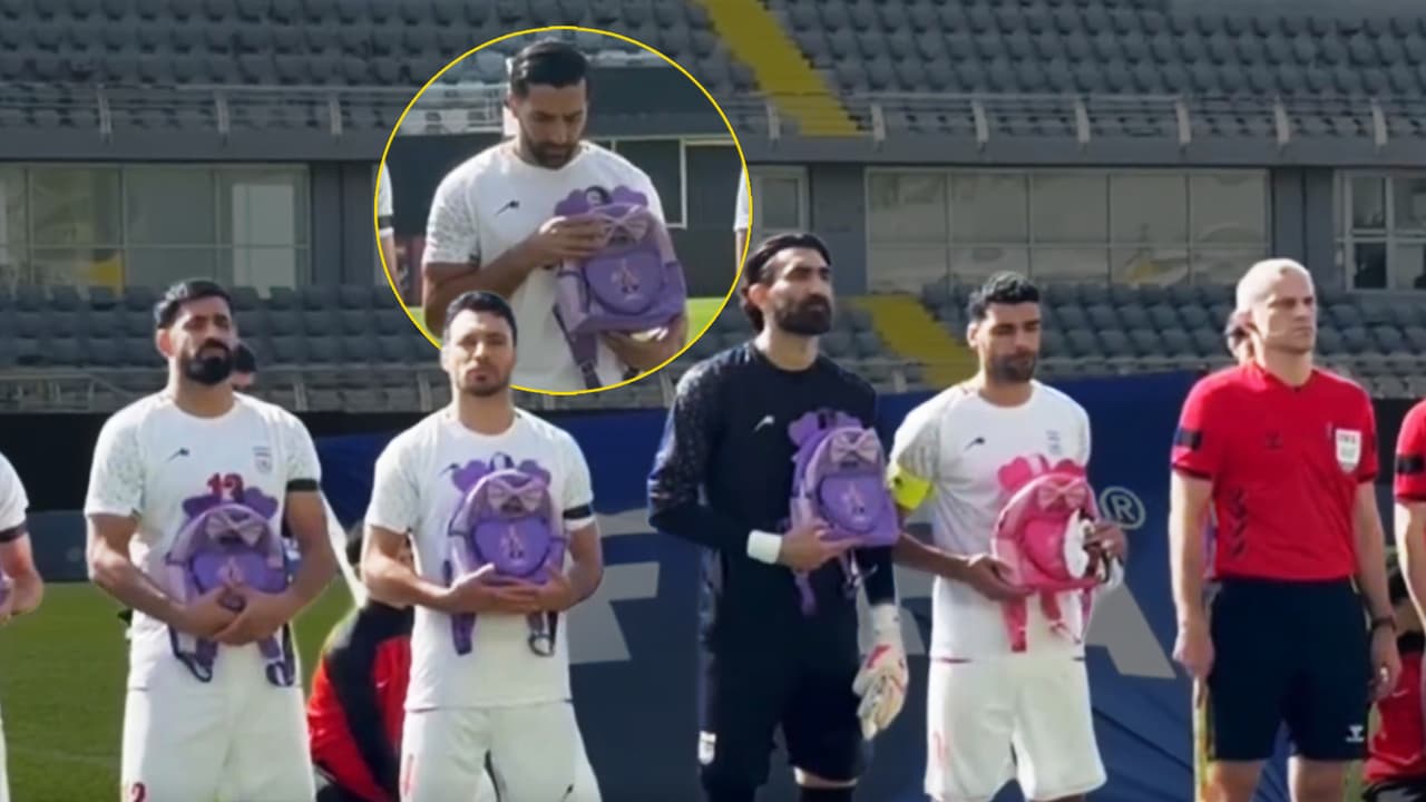 Selección de Irán realiza emotivo homenaje a niños que murieron en una escuela por bombas