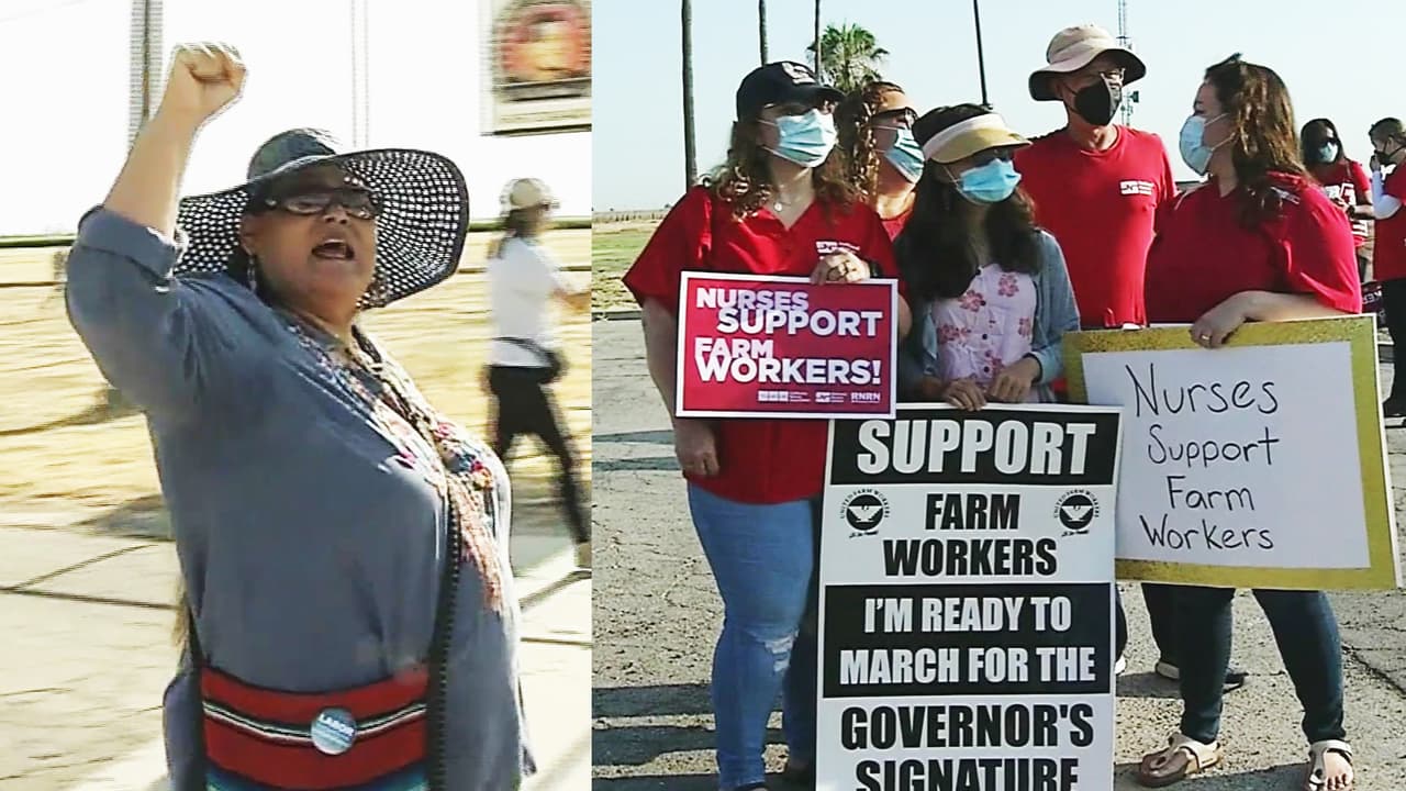 "Buscan justicia": la activista Dolores Huerta habla sobre la marcha de un grupo de campesinos hasta Sacramento