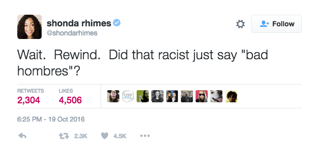 La creadora de Anatomía de Gray no da crédito.