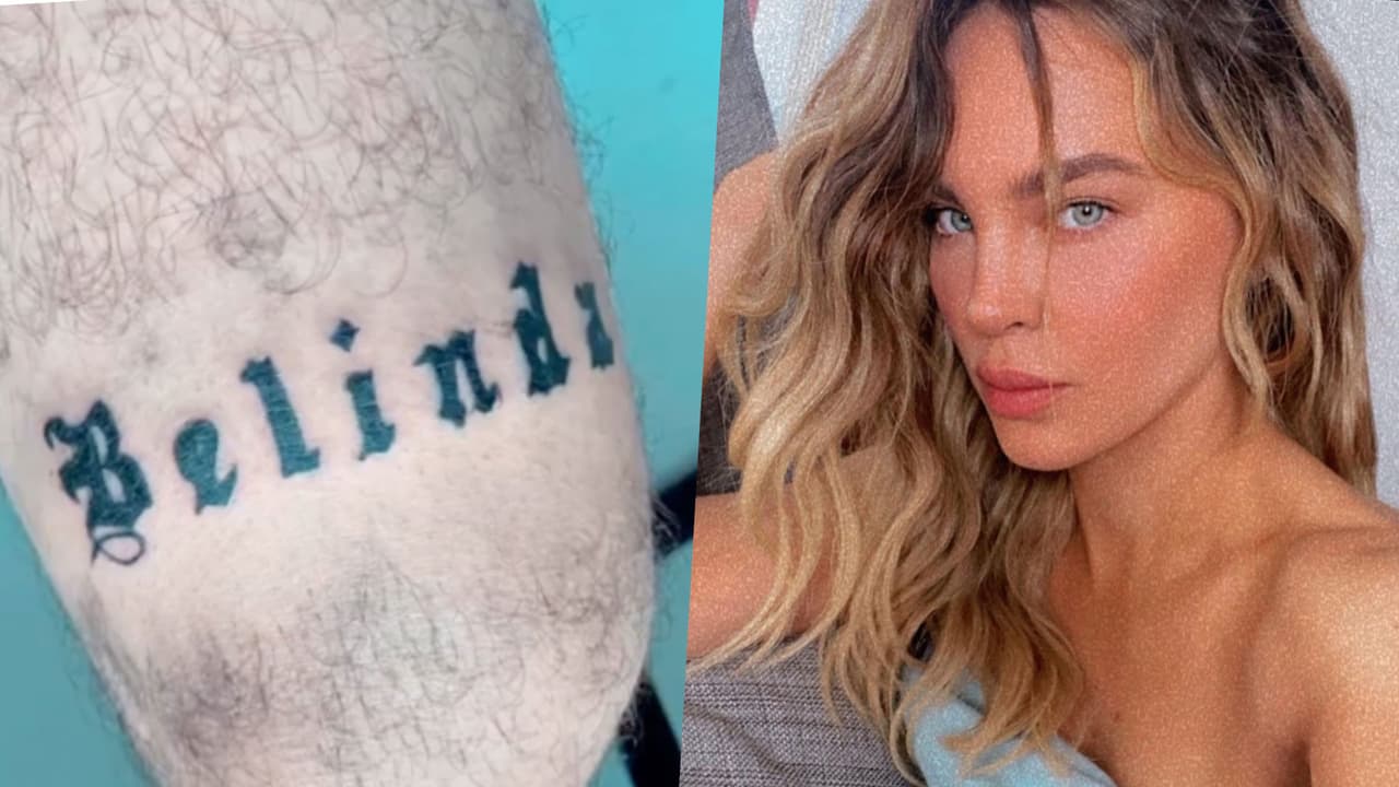 <h3 class="cms-H3-H3">Belinda </h3>
<br>
<br>El fanático de 
<a href="https://www.univision.com/musica/belinda-beso-a-una-drag-queen-y-a-lola-rodriguez" target="_blank">la cantante mexicana-española</a> ha demostrado qué va por ella hasta donde sea. Memo, un seguidor colombiano, como se hacer llamar en redes sociales, se tatuó el nombre de 
<a href="https://www.univision.com/musica/christian-nodal-estallo-contra-belinda-y-revelo-conversacion-privada" target="_blank">Belinda</a> en su pierna y le hizo llegar la foto a su ídola por medio de la madre de la artista.