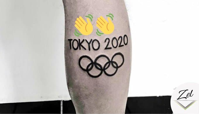 María Zel subió la imagen de un tatuaje alusivo a los Juegos Olímpicos de Tokyo 2020 y las redes sociales nos divertieron un poco.