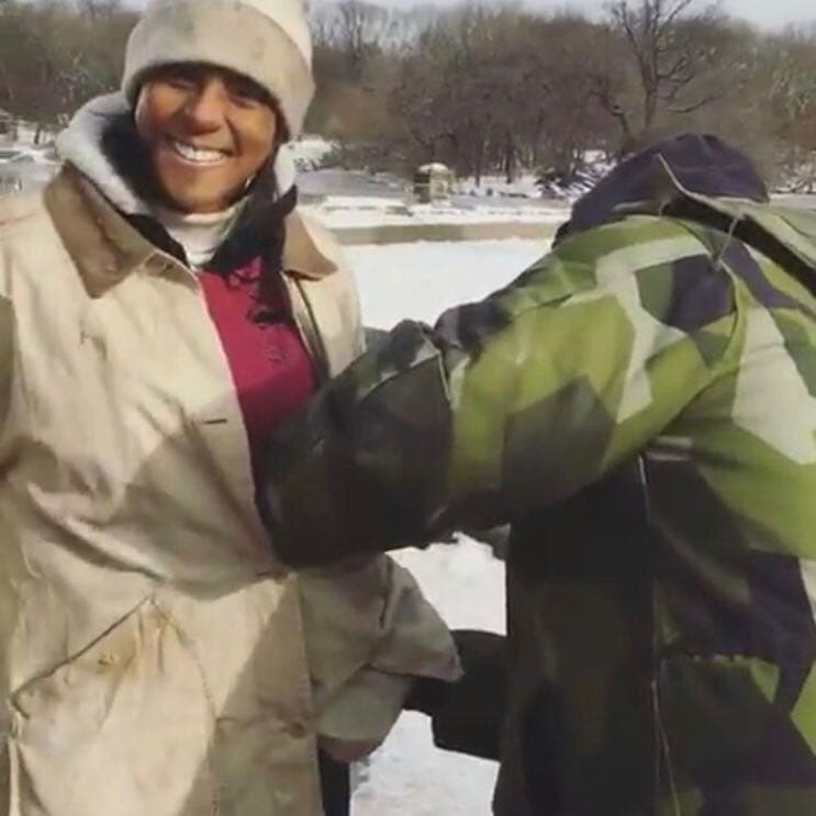 Así se alista Francisca para las escenas que le tocarán grabar en la bella ciudad de Nueva York.