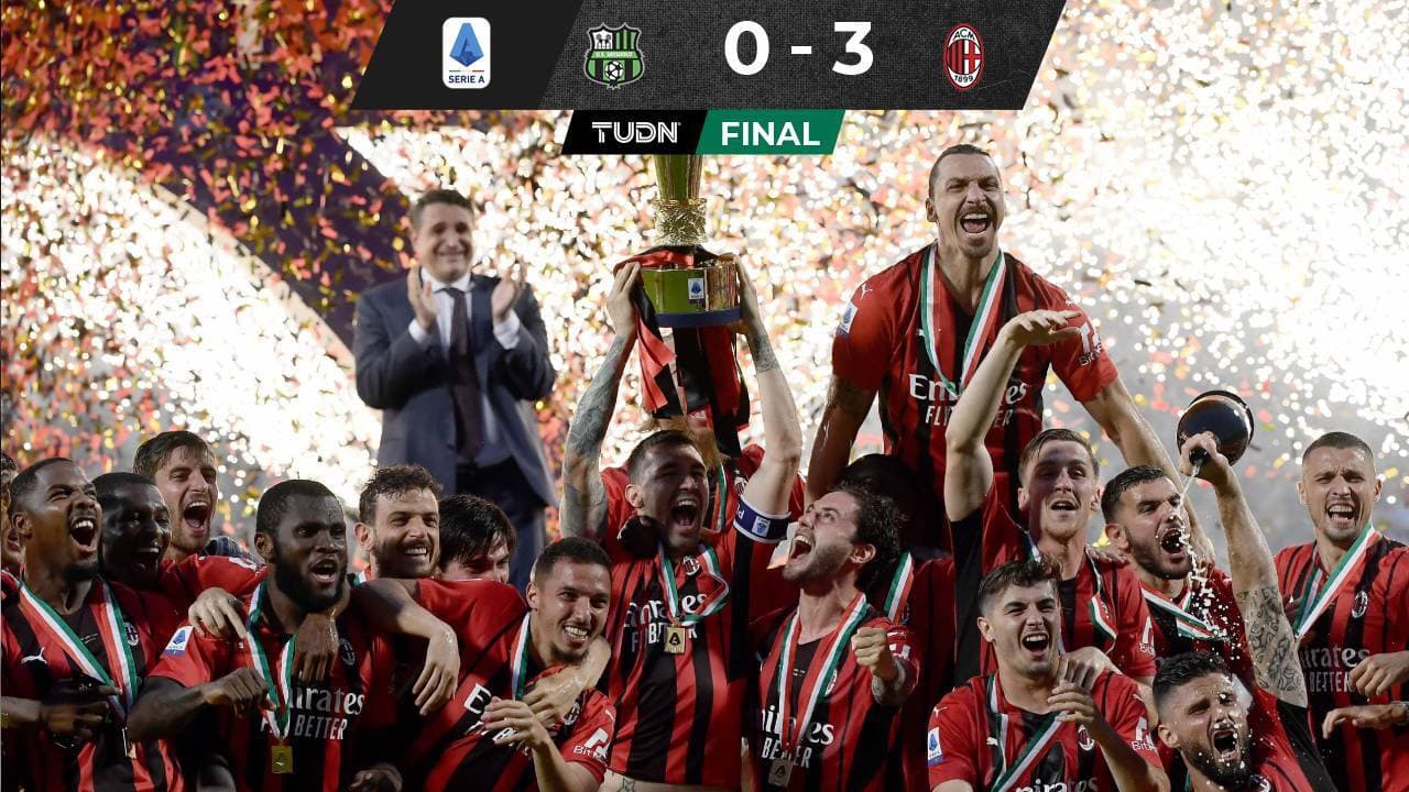 El Milan goleó y volvió a ganar la Serie A tras 11 años