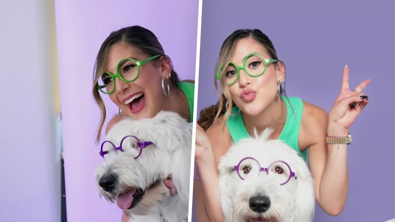 Jessi y su perrita Luna tuvieron una sesión fotográfica muy especial: posaron como verdaderas estrellas