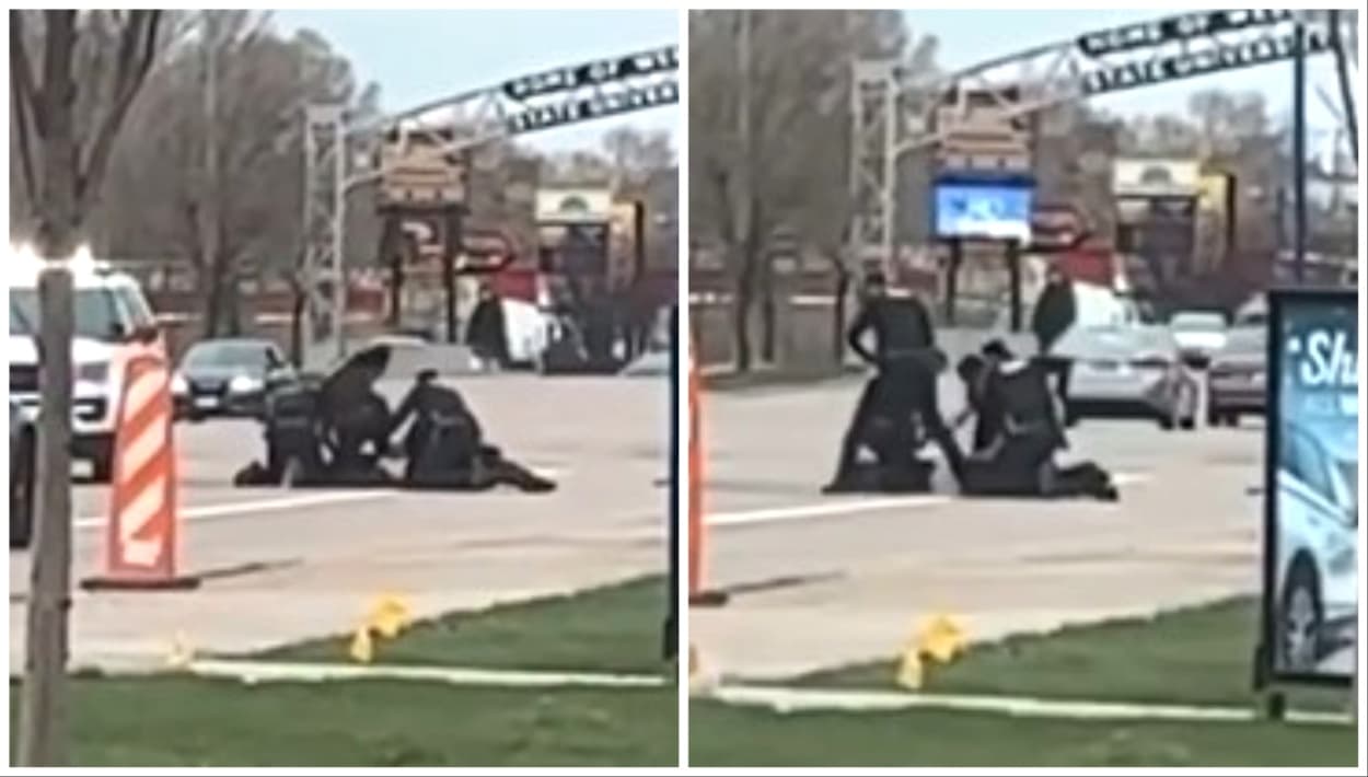 Oficiales golpean brutalmente a una persona: El Departamento investigan el uso de la fuerza