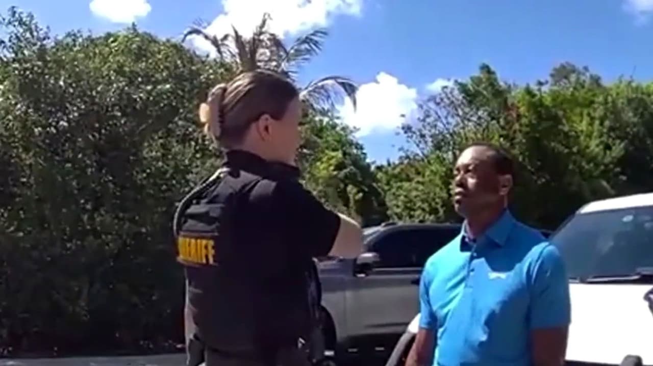 Video: Difunden momento exacto del golfista Tiger Woods después de accidente vial en Florida