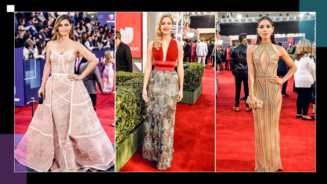 Las conductoras de la noche de Latin GRAMMY derrocharon glamour y carisma en la alfombra del evento.