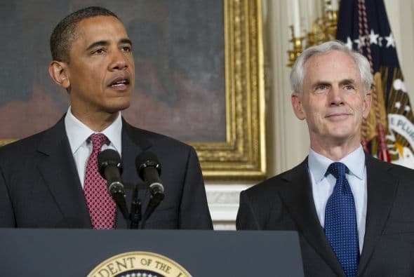 "Estoy feliz de anunciar que voy a nombrar a John Bryson para que sea el próximo secretario de Comercio de nuestro país", afirmó Obama durante su discurso en la Casa Blanca.