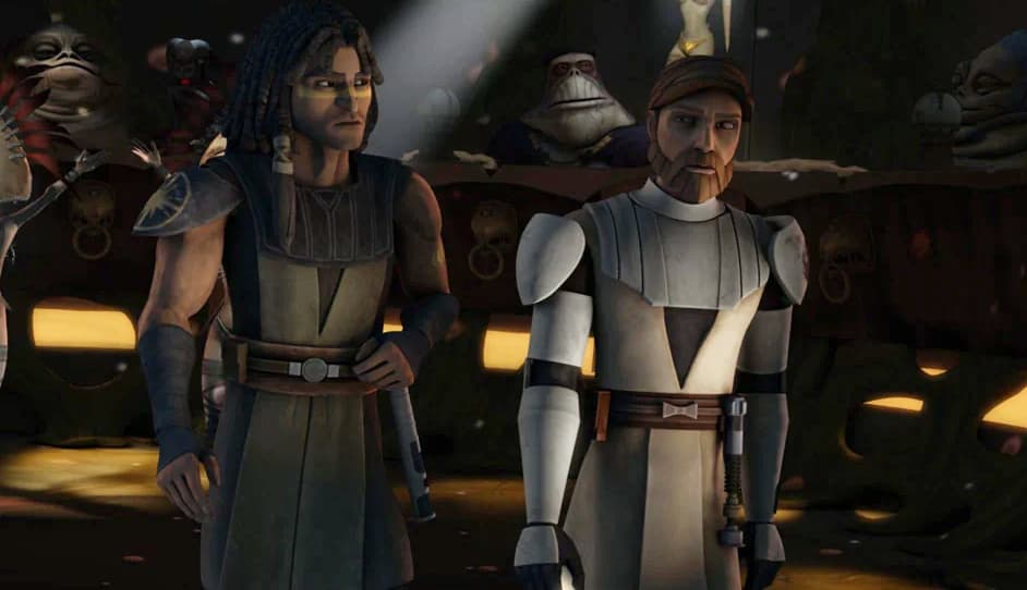 Quinlan Vos y Obi-Wan Kenobi en The Clone Wars