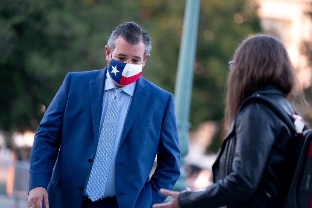 El senador 
<b>Ted Cruz</b> ha sido uno de los más férreos defensores de Trump en público, especialmente en los días posteriores a la elección. Incluso ha llegado a decir que 
<a href="https://spectrumlocalnews.com/tx/san-antonio/news/2020/11/09/sen--ted-cruz-continues-to-back-trump-s-claims-of-election-fraud" target="_blank">"los medios no tienen por qué elegir al presidente"</a> pese a que el conteo ha sido hecho por ciudadanos y las acusaciones de fraude, descartadas por múltiples fuentes.