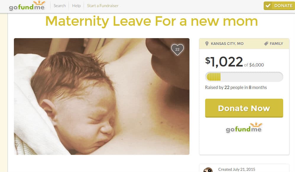Gofundme, una vía para financiar licencia por maternidad