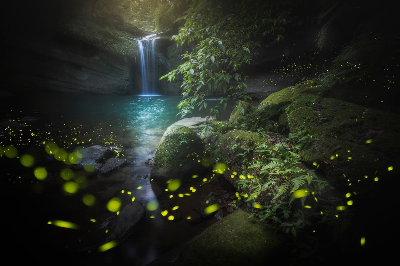 Wangu Falls, norte de Taiwán. 
<br>