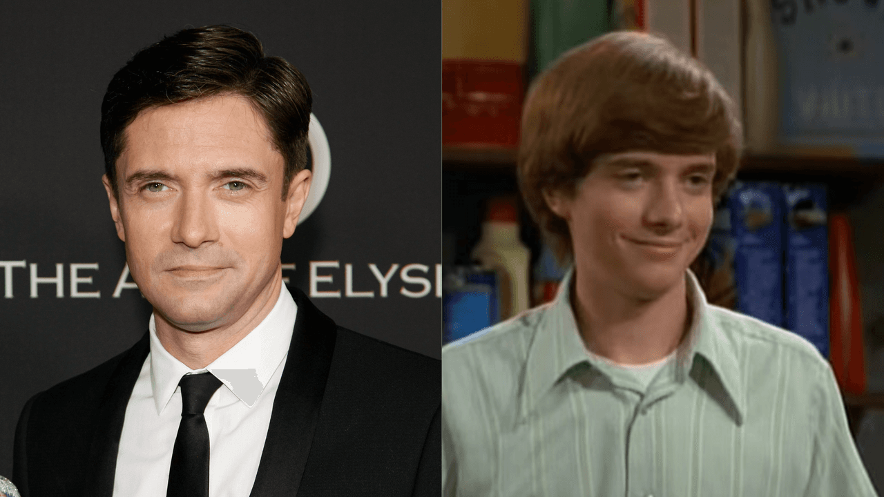 <b>Topher Grace (Eric Forman)</b>
<br>Aunque el actor es conocido principalmente por interpretar a Eric Forman en 'El show de los 70', también ha destacado por su papel como Eddie Brock Jr/Venom en 'Spider-Man 3', por dar vida a Jason en 'Valentine's Day' y al supremacista blanco David Duke en 'BlacKkKlansman'.