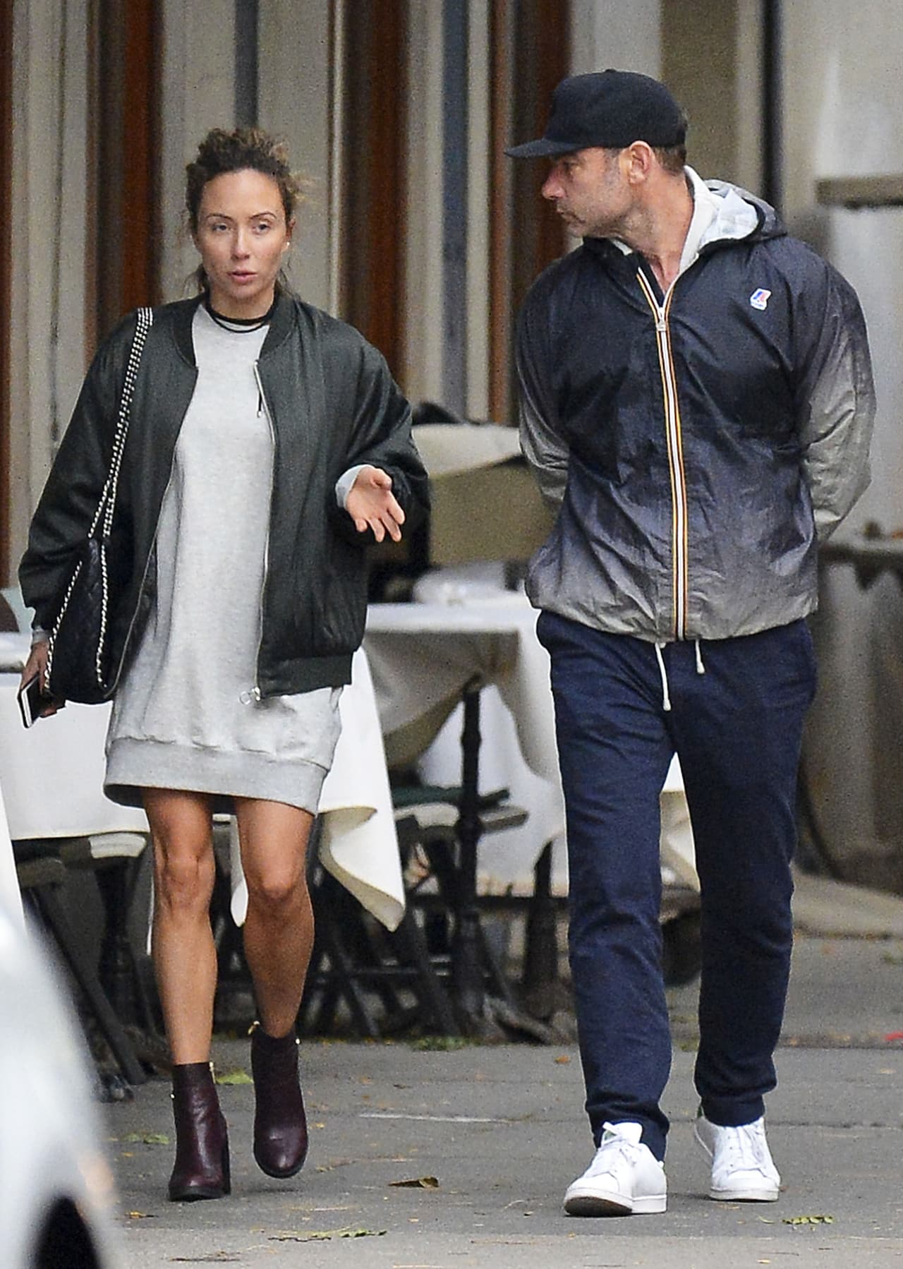 La pareja cenó en el exclusivo restaurante Blue Ribbon Sushi.