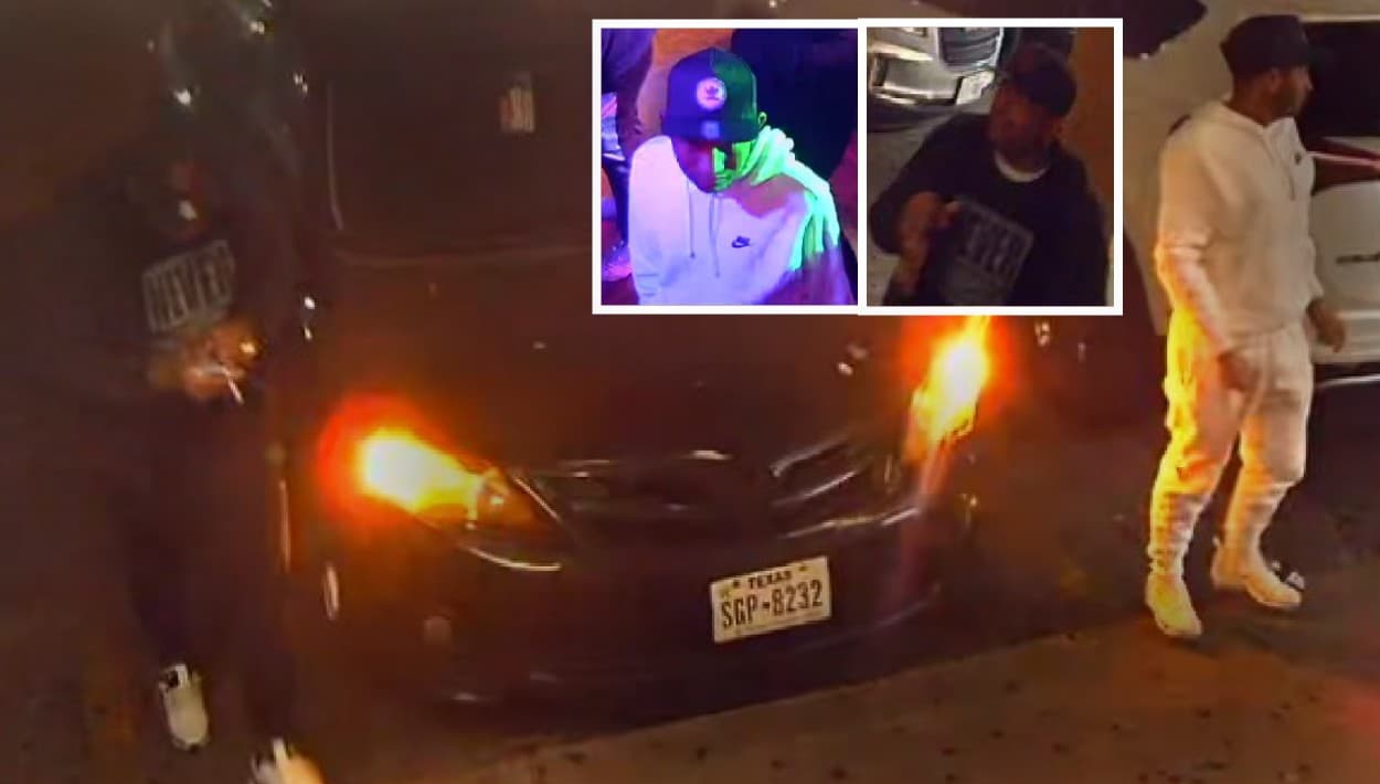 Dúo sospechoso de participar en el tiroteo que dejó seis heridos en Houston huye en un Corolla negro