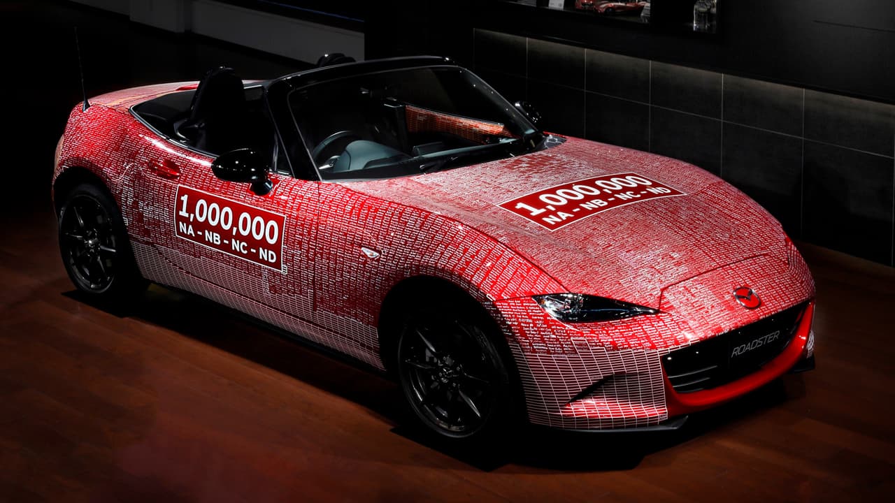El Mazda MX-5 Miata número un millón da la vuelta al mundo