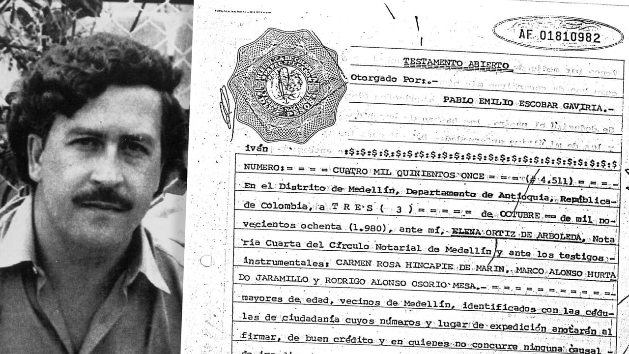 Cuadros y autos de colección pero nada de plata: sale a la luz un testamento inédito del 'narco' Pablo Escobar