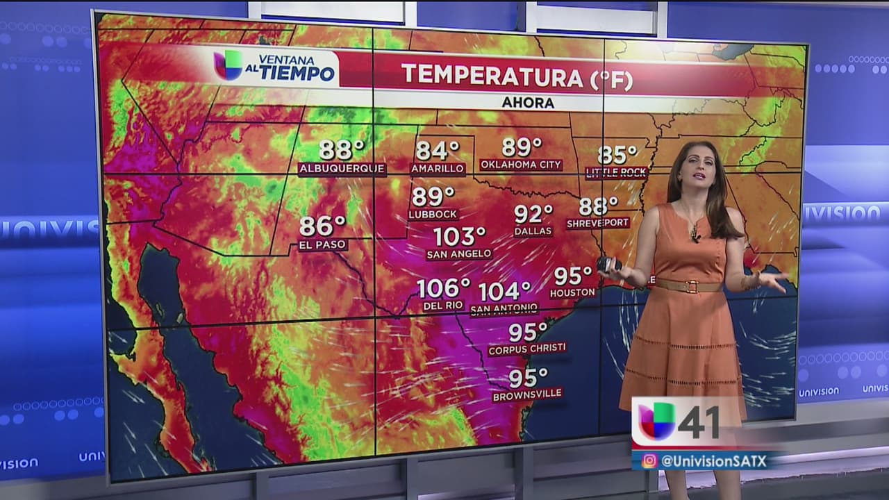 Altas temperaturas con probabilidad de lluvias y tormentas en San Antonio