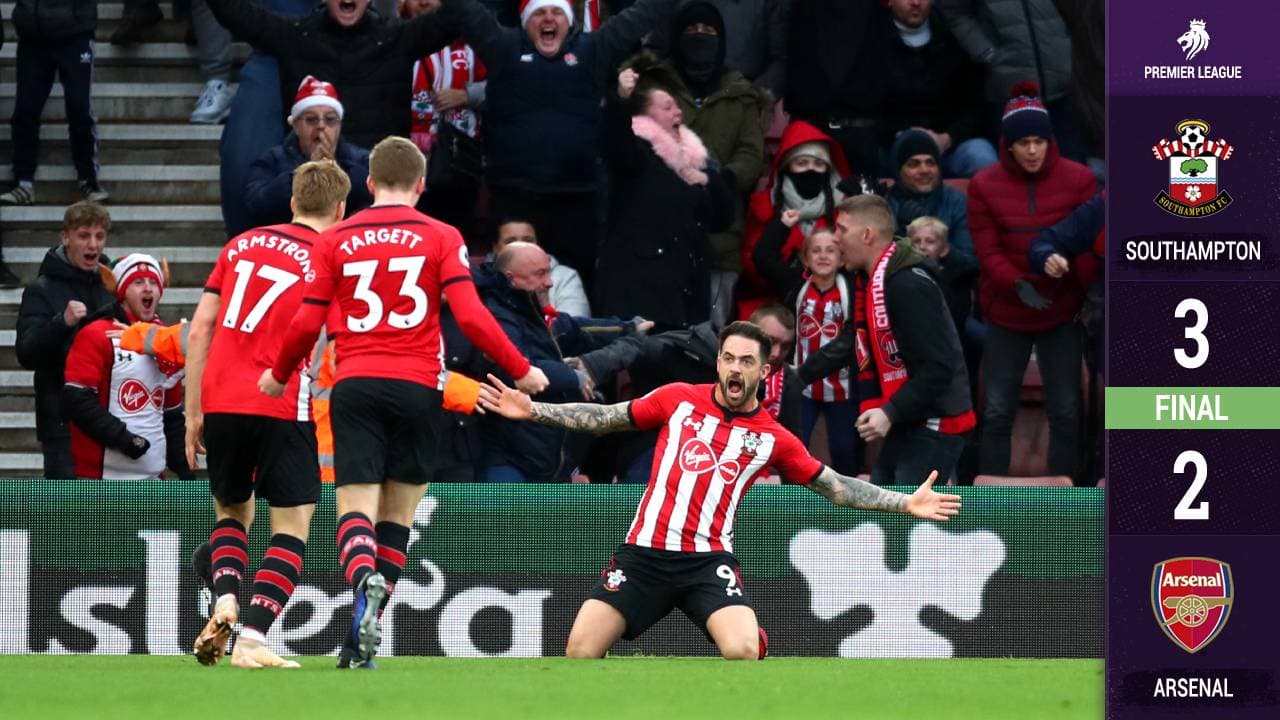 ¡Matagigantes! Southampton termina con la racha invicta del Arsenal 