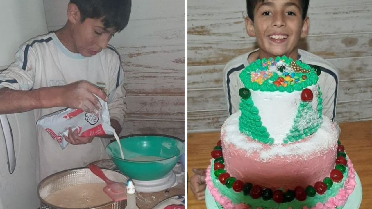 Joaquín Nahuel, el niño pastelero